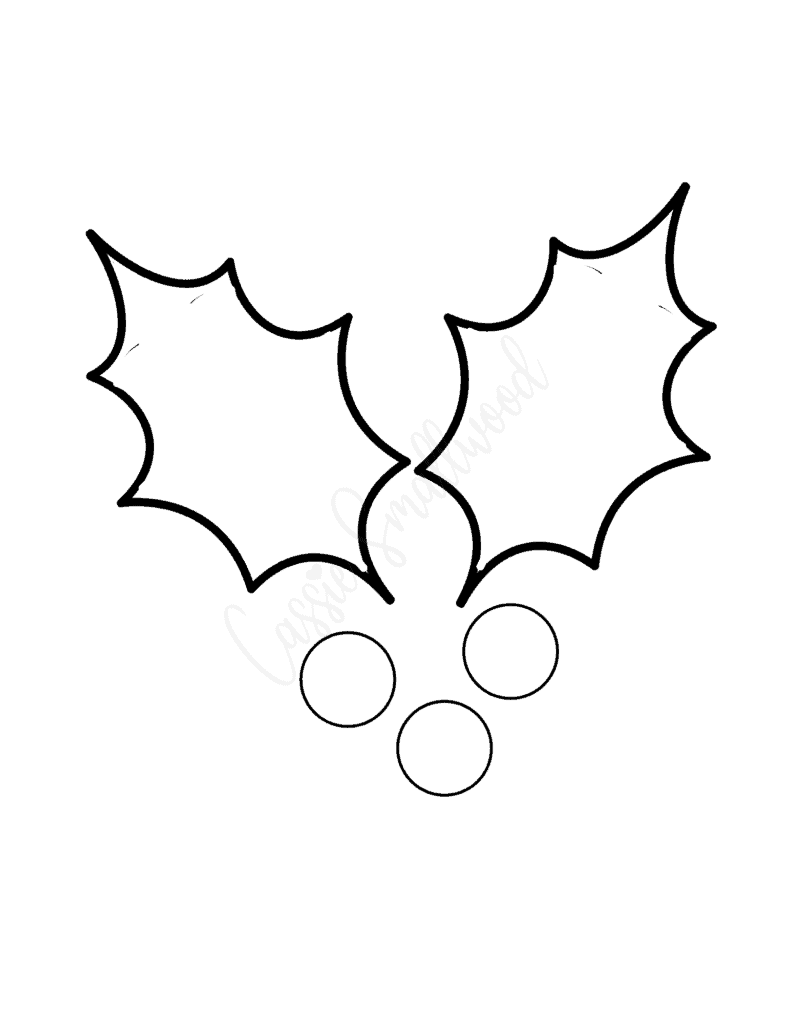 14 holly leaf templates - cassie smallwood